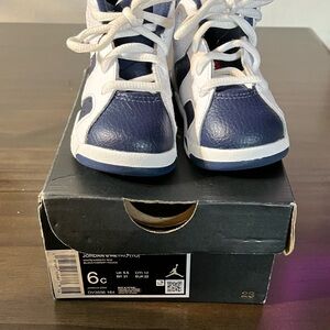 Jordan Kids' Blue and White Sneakers